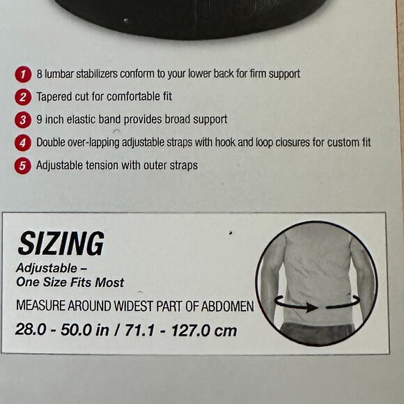 MUELLER Adjustable Back Brace One Size Fits Most - Picture 6 of 10